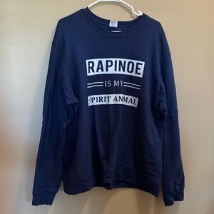 Navy Blue Graphic Sweatshirt